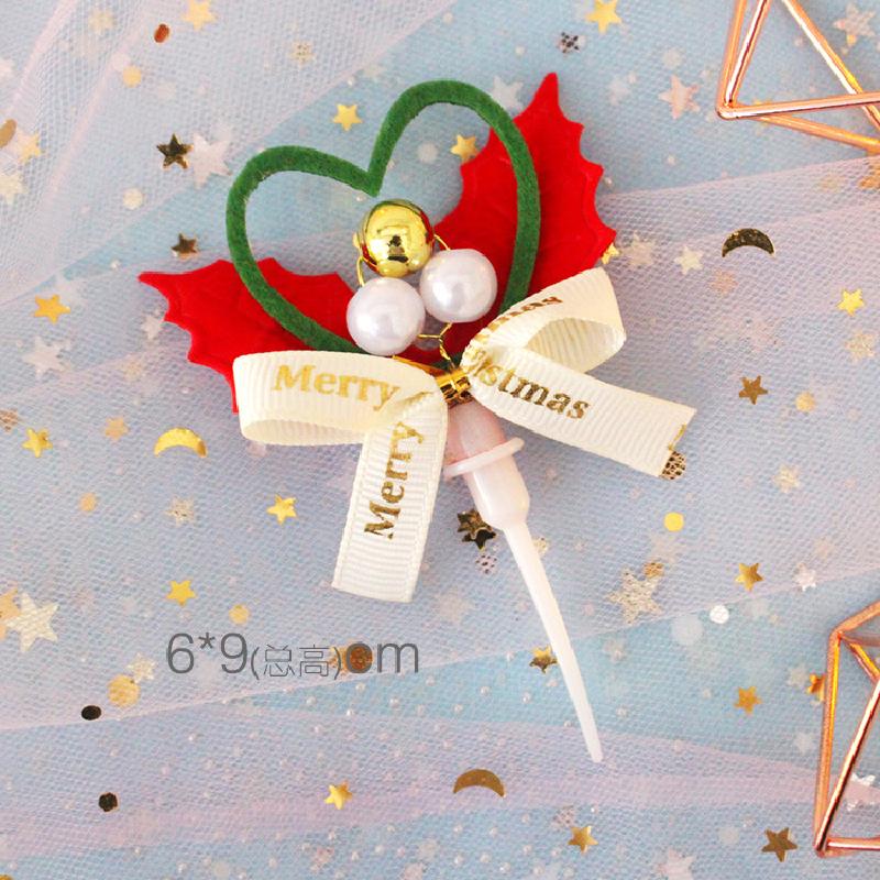 Đồ trang trí bánh Giáng Sinh: vòng lá thông, ông già Noel, cây thông, trang trí ngọt cho bàn tiệc.