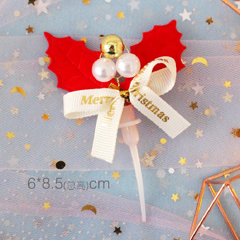 Đồ trang trí bánh Giáng Sinh: vòng lá thông, ông già Noel, cây thông, trang trí ngọt cho bàn tiệc.