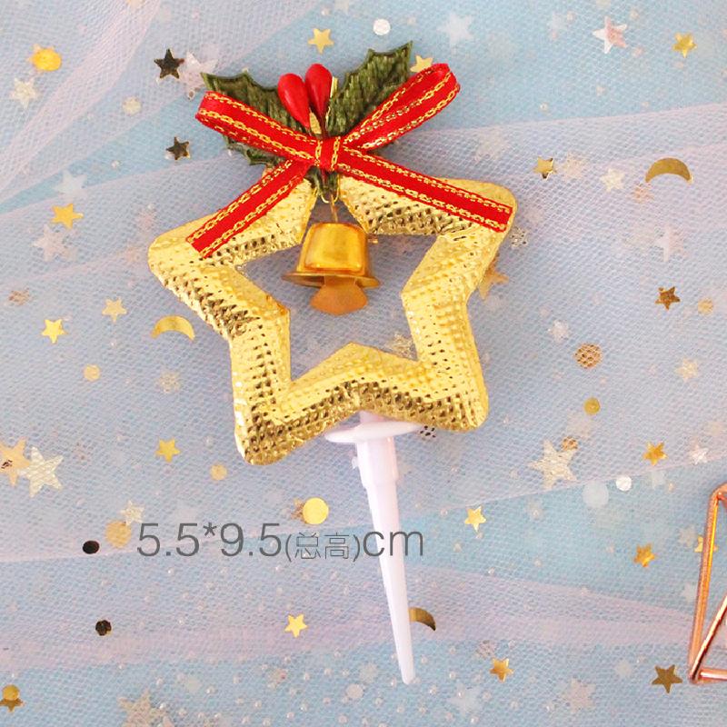 Đồ trang trí bánh Giáng Sinh: vòng lá thông, ông già Noel, cây thông, trang trí ngọt cho bàn tiệc.