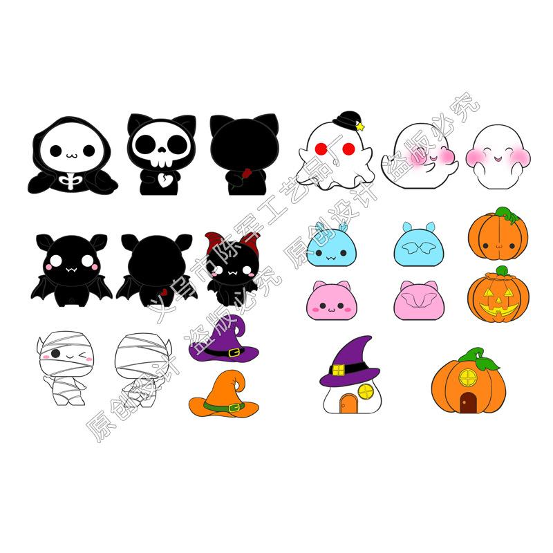 Lễ Hội Halloween, Xác Ướp, Dơi Xanh, Bí Ngô, Thần Chết (ZC-758)