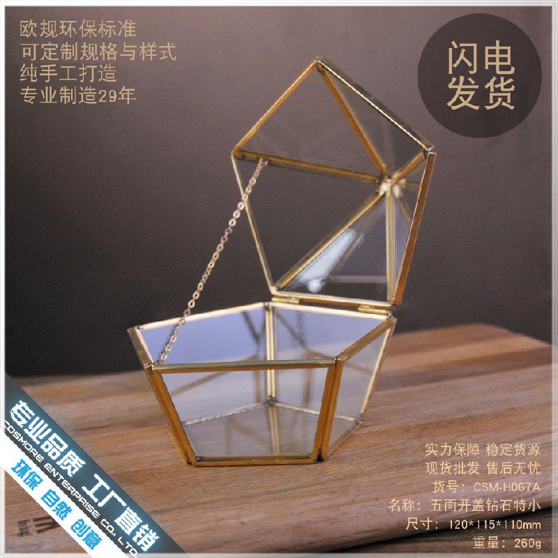 DG-17 Hộp kính bảo vệ trang sức, hộp kính nhựa bằng năm góc