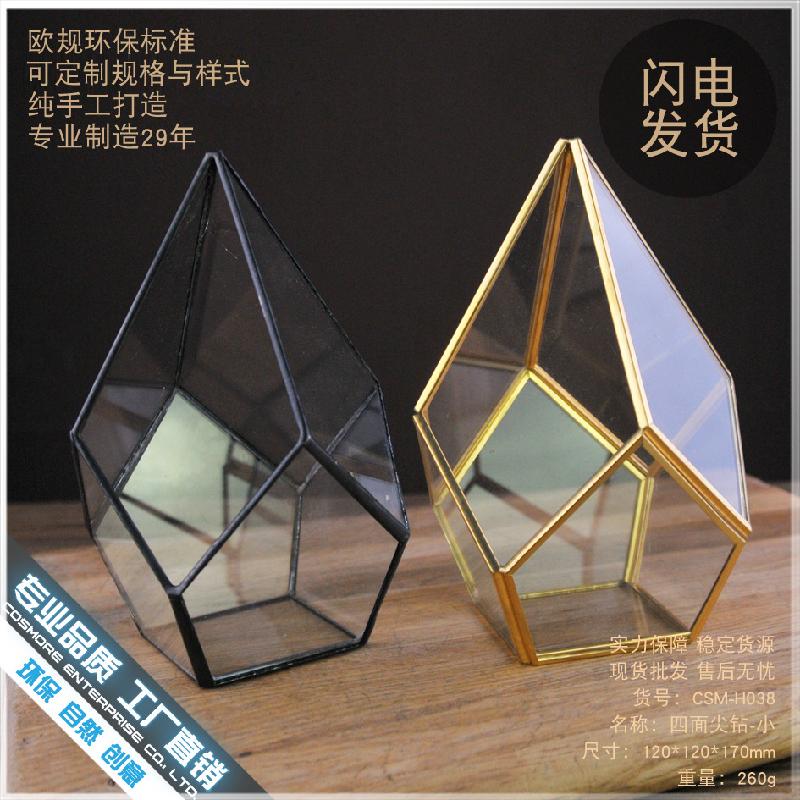 DG-88 Hộp hoa kính sáng tạo, chén thủy tinh, đèn bàn, hộp hoa