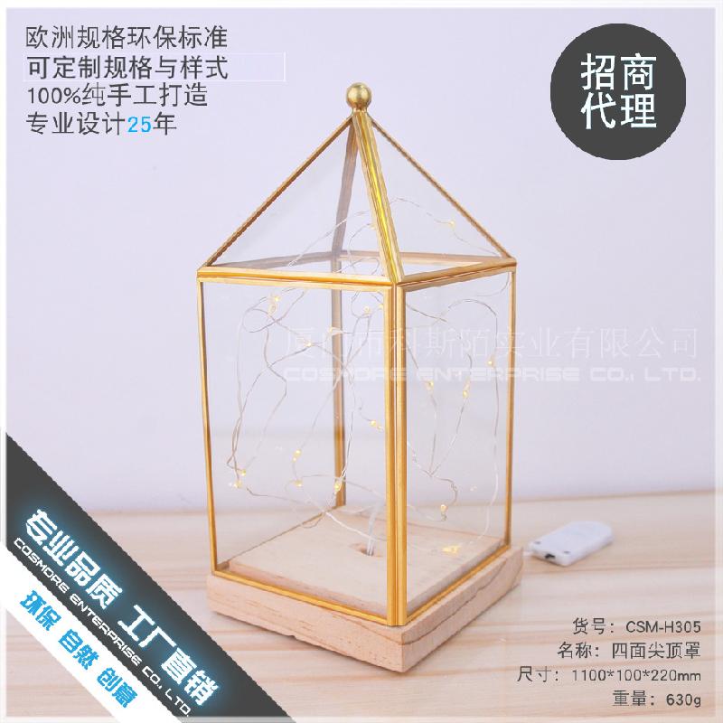 DG-151 Bộ đế gỗ đỉnh cao, đế nền nghệ thuật, vỏ đèn LED, đèn bàn đầu giường, hoa thực vật trong thể lọc, hoa thủy tinh, hoa phòng, không bao gồm đèn