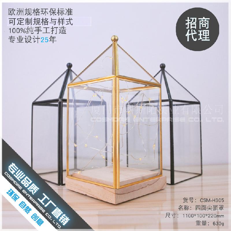 DG-151 Bộ đế gỗ đỉnh cao, đế nền nghệ thuật, vỏ đèn LED, đèn bàn đầu giường, hoa thực vật trong thể lọc, hoa thủy tinh, hoa phòng, không bao gồm đèn