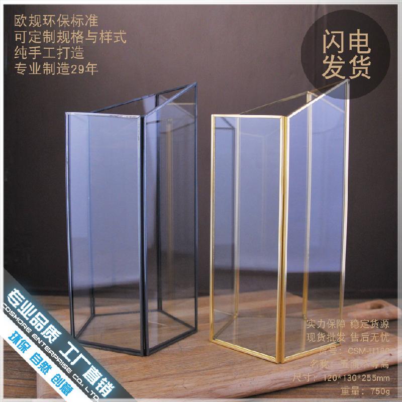 Chậu Đa Giác DG-150 Bộ trang trí bằng kính với phong cách Đông Âu hiện đại gọn nhẹ cho phòng khách, quán cà phê và trang trí nhỏ