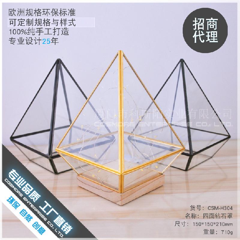 DG-155 Hoa hồng bền vĩ với nắp kính và đáy gỗ để trang trí