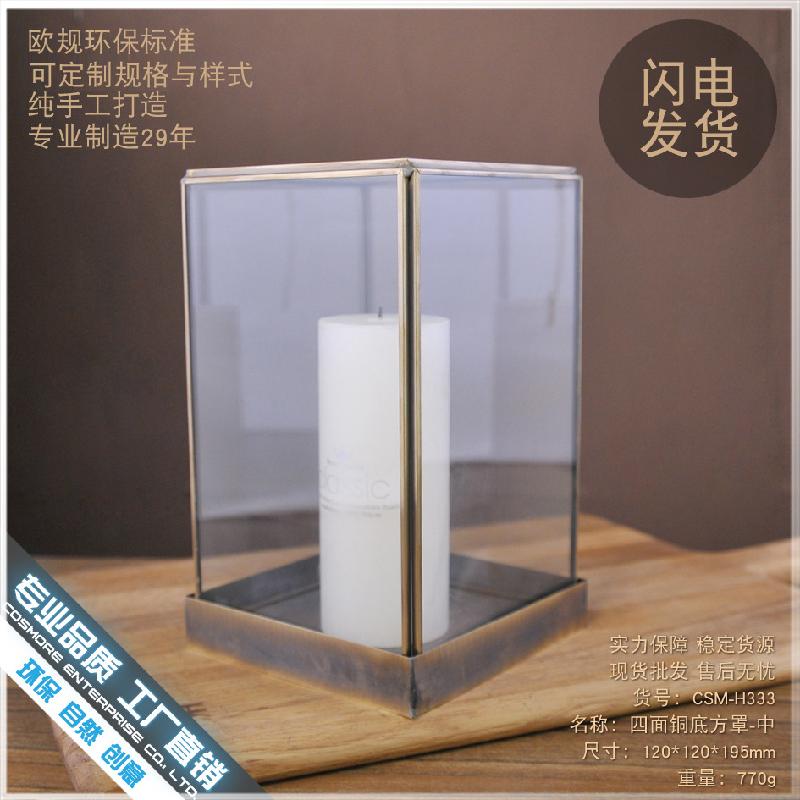 DG-143 Bộ trang trí nhà ở phong cách Bắc Âu trong phòng khách, gỗ giàn khoáng với vỏ kính hình học