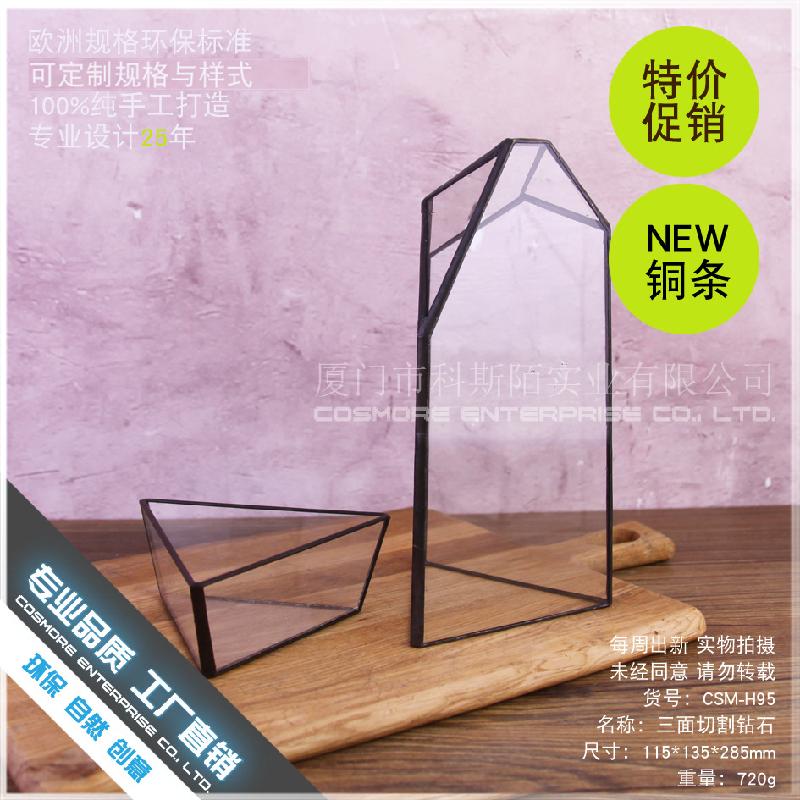 DG-160 Chai thủy tinh không định hình, cây thực vật kính, bình hoa tạo cảnh nhỏ, diy tạo cảnh bình