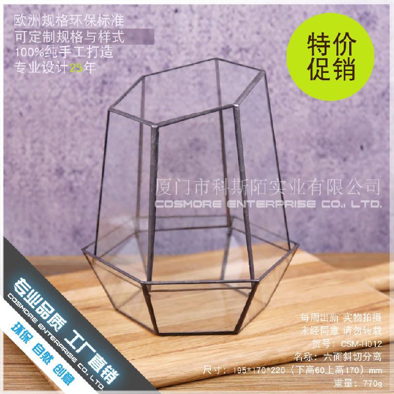 DG-259 Cắt bốn mặt có thể tách kính hoa nhà, thông minh, hoa thịnh vượng, thục vật hữu cơ, hộp thực vật hữu cơ