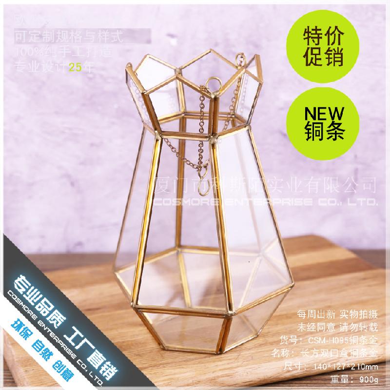 DG-184 Chậu hoa sắt thép treo LED, phong cách Bắc Âu đơn giản, sáng tạo, cây cỏ trang trí sang trọng, cá tính, treo hoa