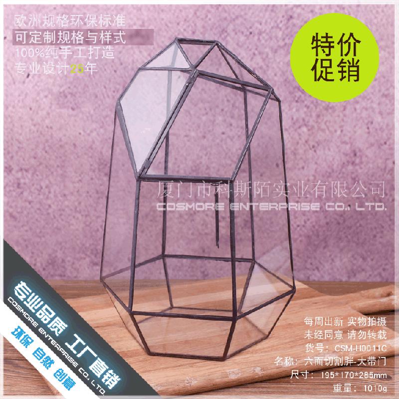 DG-22 Cắt kính cửa béo lớn, phong cảnh nhỏ, hoa bền vững, thảo mộc, cảnh quan trong suốt, ý tưởng sáng tạo, hộp hoa đa thực vật sỉ