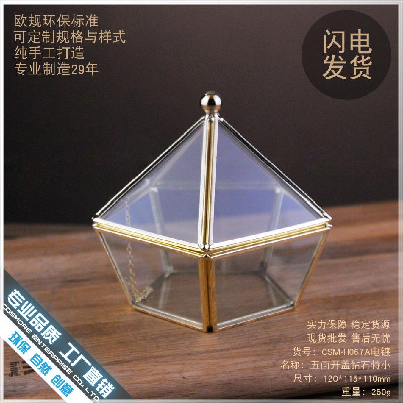 DG-147 Hộp trang sức kính điện hóa, ngọc bích hủy bỏ, hộp yêu cầu cưới, nhẫn cưới và hộp hoa bền vĩnh viễn