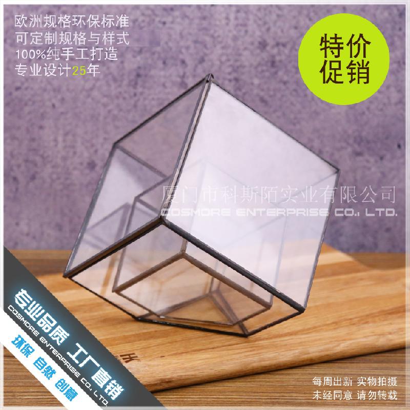 DG-64 Nhà kính thủy tinh lớn của nhà sản xuất, có thiết kế sáng tạo, hoa bền vững, thảo mộc, cảnh quan nhỏ và các chậu hoa đa thực vật