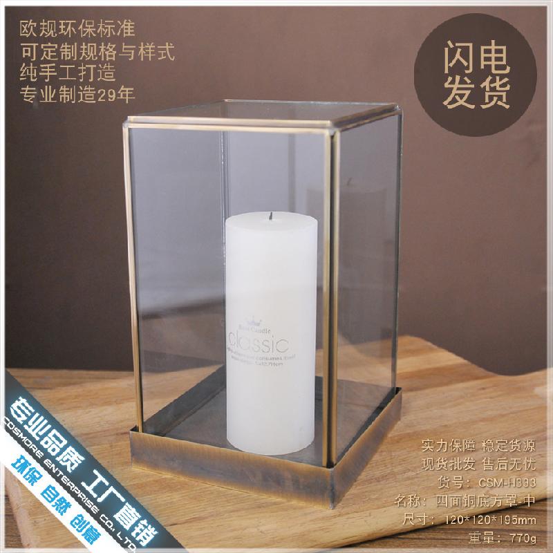 DG-143 Bộ trang trí nhà ở phong cách Bắc Âu trong phòng khách, gỗ giàn khoáng với vỏ kính hình học