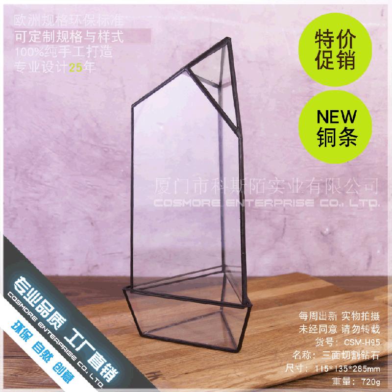 DG-160 Chai thủy tinh không định hình, cây thực vật kính, bình hoa tạo cảnh nhỏ, diy tạo cảnh bình