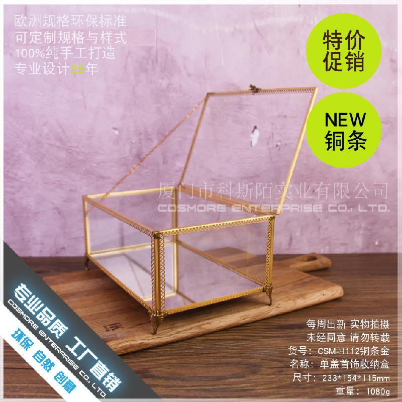 DG-157 Hộp gỗ chứa đồ trang sức, kính cường lực, hộp trang sức, hộp trang điểm, bàn trang điểm