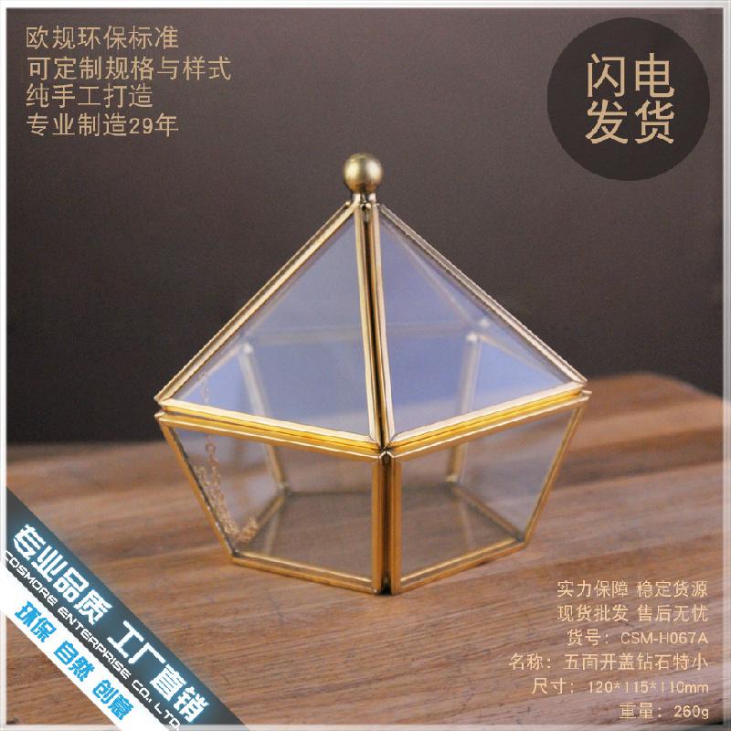 DG-17 Hộp kính bảo vệ trang sức, hộp kính nhựa bằng năm góc