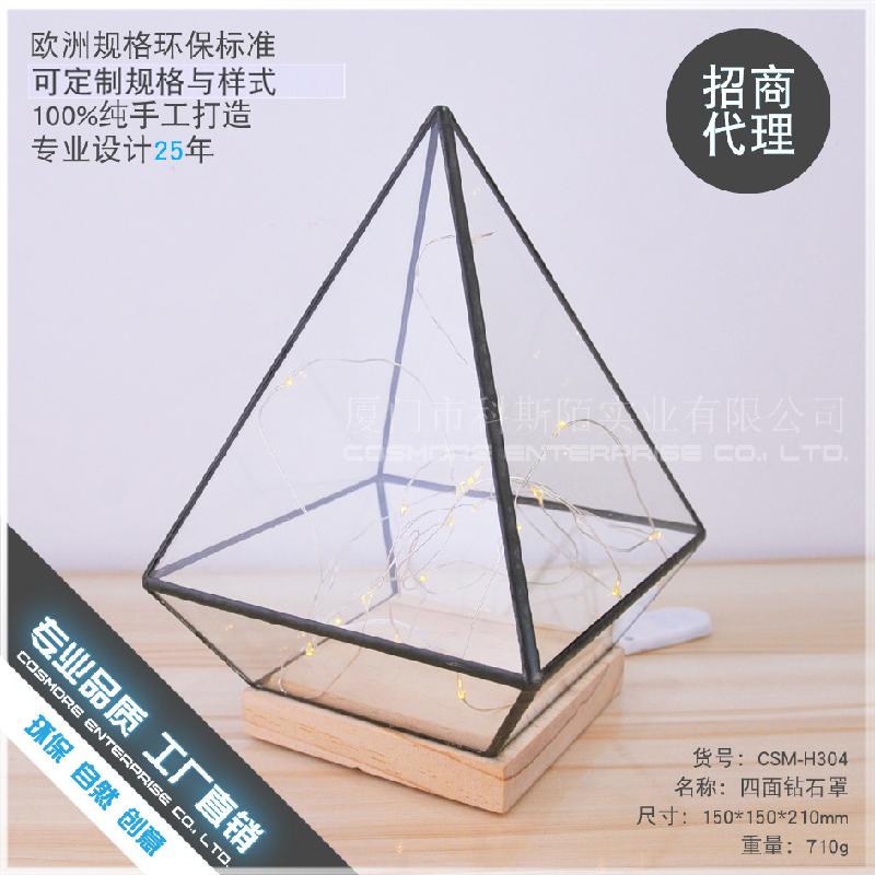 DG-155 Hoa hồng bền vĩ với nắp kính và đáy gỗ để trang trí