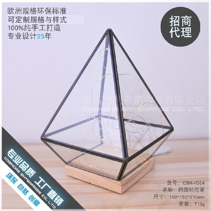 DG-155 Hoa hồng bền vĩ với nắp kính và đáy gỗ để trang trí