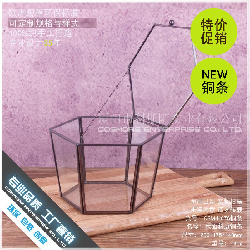 DG-219 Hộp quà hoa tử vong, sản phẩm công nghệ, che bọc thủy tinh, trang trí nhà cửa, sáu mặt cạnh đều, che bọc thủy tinh, phòng hoa, trang sức trang trí