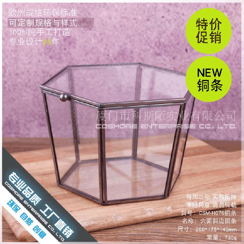 DG-219 Hộp quà hoa tử vong, sản phẩm công nghệ, che bọc thủy tinh, trang trí nhà cửa, sáu mặt cạnh đều, che bọc thủy tinh, phòng hoa, trang sức trang trí