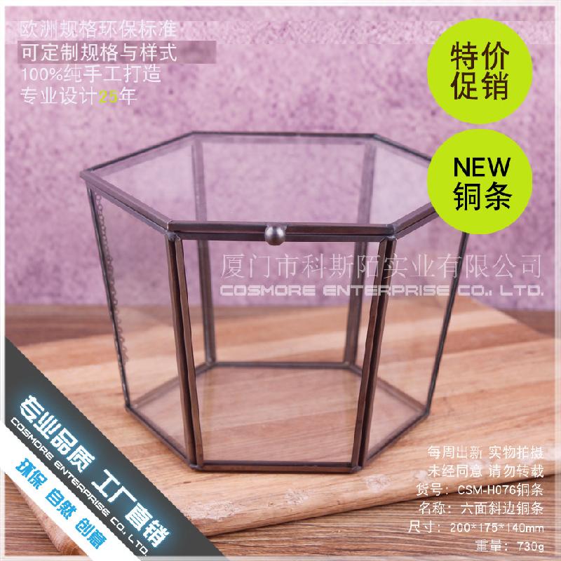 DG-219 Hộp quà hoa tử vong, sản phẩm công nghệ, che bọc thủy tinh, trang trí nhà cửa, sáu mặt cạnh đều, che bọc thủy tinh, phòng hoa, trang sức trang trí