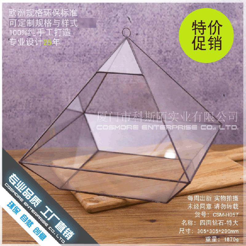 Chậu Đa Giác DG-235 Khay đá lớn kính đẹp, phòng hoa nhiều cây thực vật, hộp hoa sáng tạo, buôn bán nội thất, phật tử và cảnh quan nhỏ