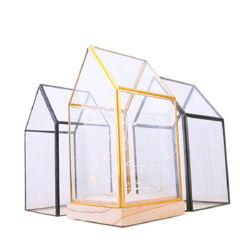 DG-153 Bộ đệm gỗ song song với chiếc nền nghệ thuật, vỏ thủy tinh của đèn bàn, hoa thực vật bằng thủy tinh, chậu hoa trong phòng không bao gồm đèn