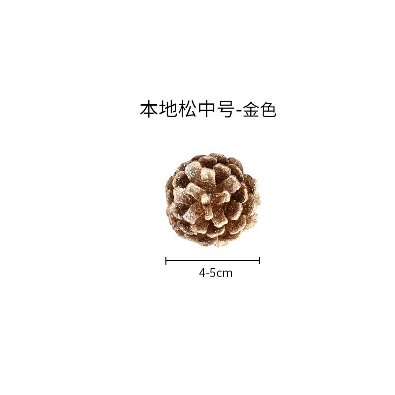 Trang trí Noel: Quả thông vàng, quả nhuộm và quả linh sam