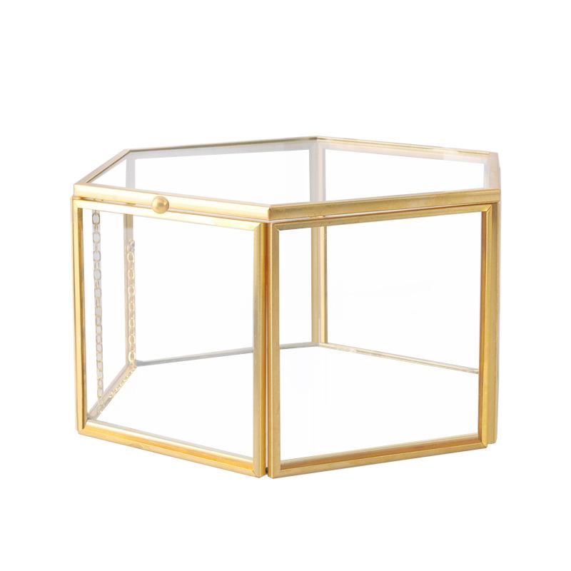 DG-145 Hộp lưu trữ mỹ phẩm lớn với nắp gập, chống bụi, tủ để bảo vệ da, bảng kính bàn làm sạch