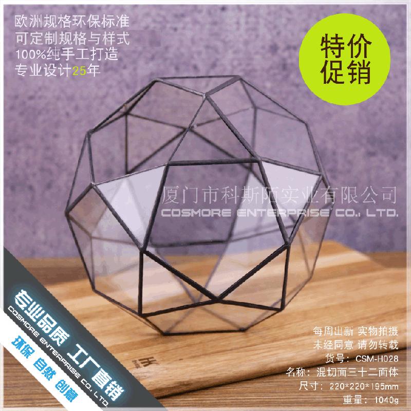 DG-249 Cảnh quan nhỏ mưa rừng thiết kế cảnh sắc sinh thái chai thủy tinh nồi cơm hoa phòng trong suốt sáng tượng tượng hoa bình 32 mặt