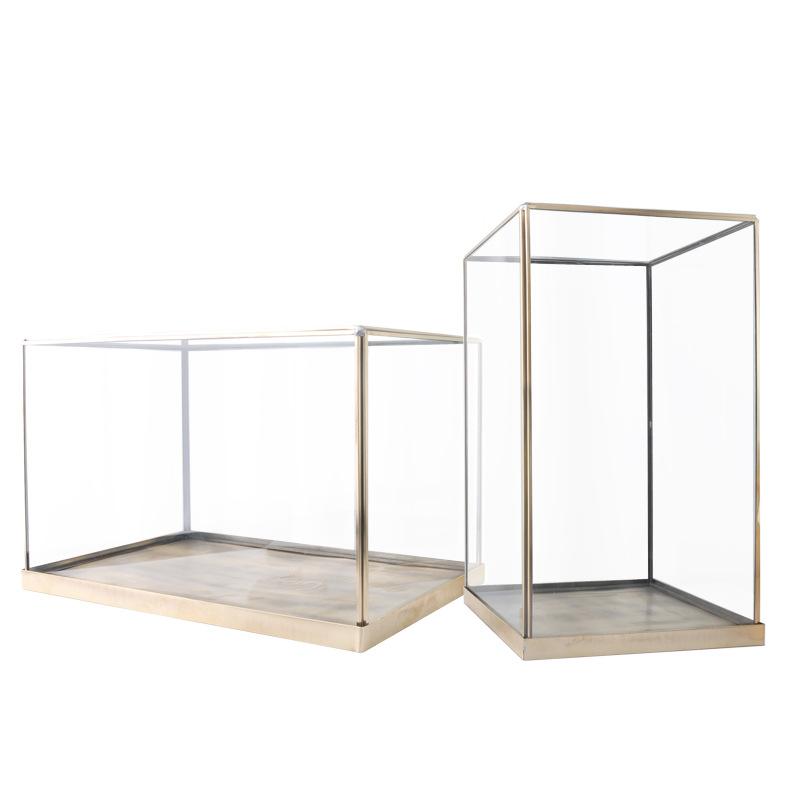 DG-32 Hộp gỗ với đế đồng bằng đồng và che phủ kính giá rẻ