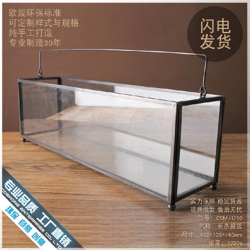 DG-105 Vật dụng nội thất phong cách Âu, bộ trang trí kính, chậu hoa cây thực vật đa rễ, chậu cây xanh, thùng thảm minh bạch, thiết kế cảnh quan nhỏ, trang trí trọn gói