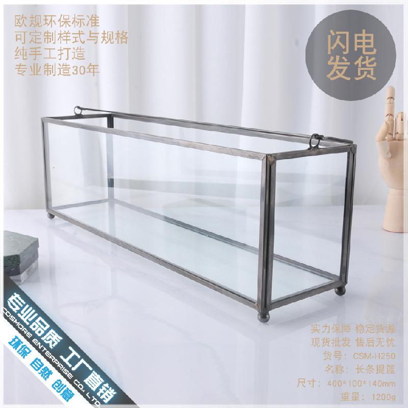 DG-105 Vật dụng nội thất phong cách Âu, bộ trang trí kính, chậu hoa cây thực vật đa rễ, chậu cây xanh, thùng thảm minh bạch, thiết kế cảnh quan nhỏ, trang trí trọn gói