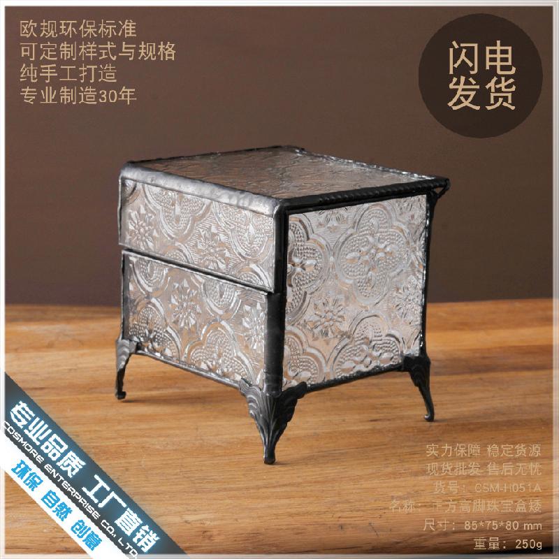 DG-45 Hộp gỗ trang trí trang sức phong cách Âu cổ để lưu trữ nhỏ