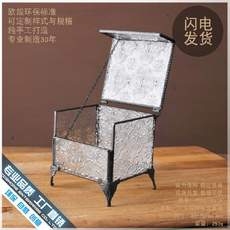 DG-45 Hộp gỗ trang trí trang sức phong cách Âu cổ để lưu trữ nhỏ