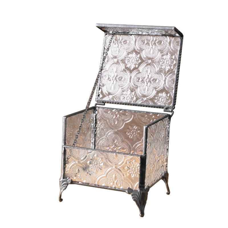 DG-45 Hộp gỗ trang trí trang sức phong cách Âu cổ để lưu trữ nhỏ