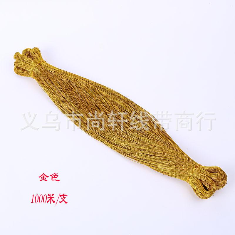 Dây treo vàng bạc 8 sợi, đường kính 1mm, lý tưởng để gói quà Giáng Sinh. Dây không co giãn, phù hợp cho thẻ treo và trang trí quà tặng.