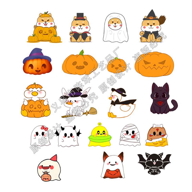 Lễ Hội Halloween, Bóng Ma, Bí Ngô, Chó (ZC-286)