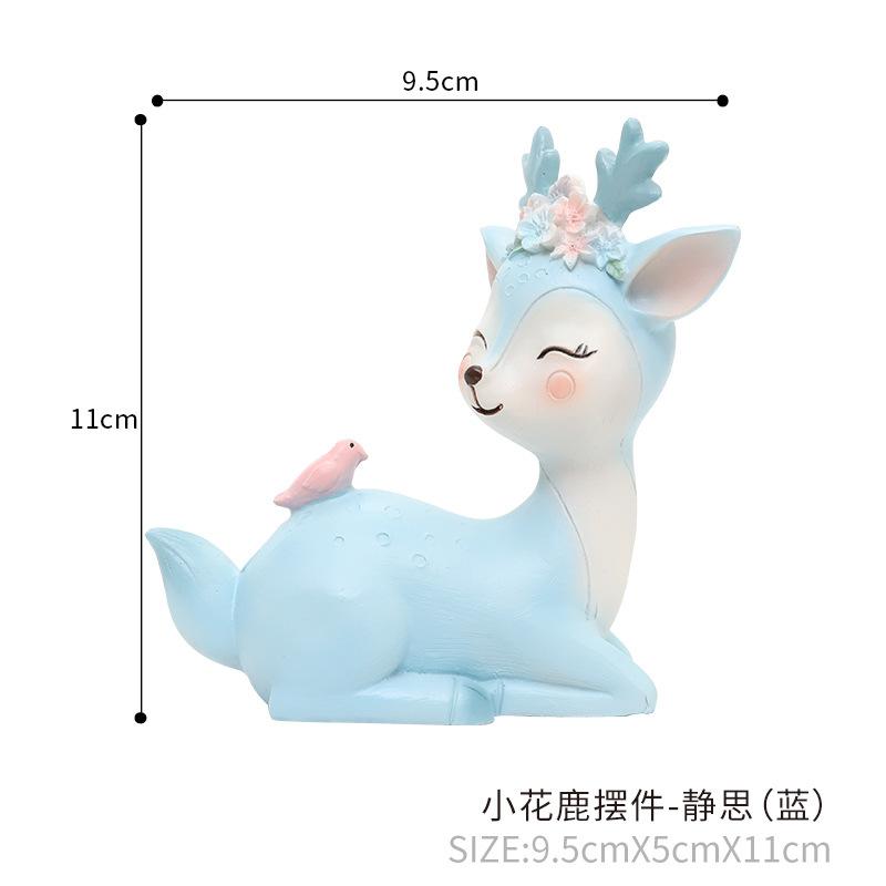 Tượng hươu sao resin mini trang trí xe hơi, đồ trang trí nhà, phụ kiện bàn làm việc (RG-97)