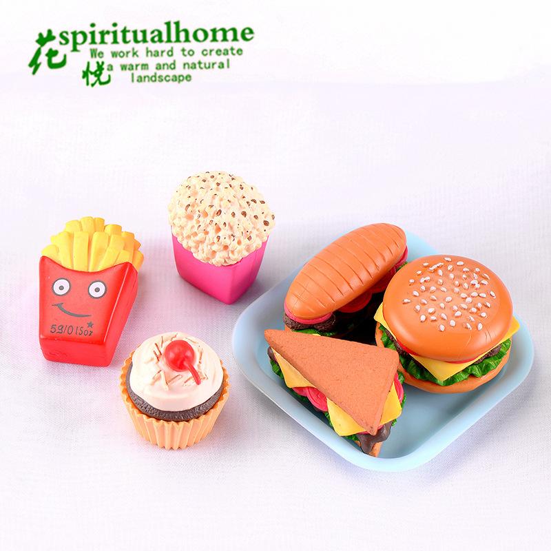 Tiểu cảnh bánh hamburger và sushi, phụ kiện trang trí mini (ZC-490)