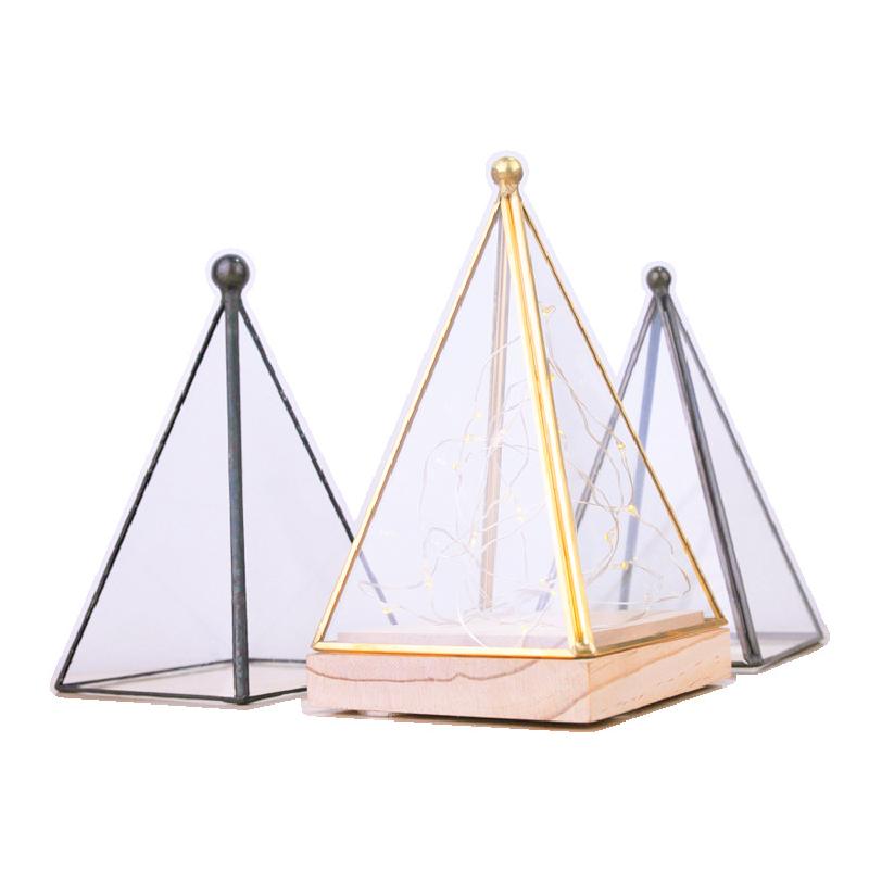 DG-152 Cây lửa, hoa bạc, cây gỗ, đế đèn kính LED