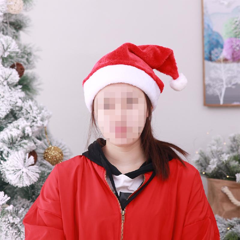Mũ Giáng Sinh cao cấp - mũ lông ngắn, lý tưởng cho người lớn và trang trí bữa tiệc. Mang đến vẻ đẹp sang trọng và phong cách cho mùa lễ hội.