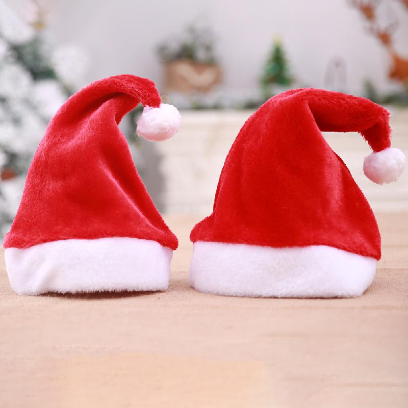 Mũ Giáng Sinh cao cấp - mũ lông ngắn, lý tưởng cho người lớn và trang trí bữa tiệc. Mang đến vẻ đẹp sang trọng và phong cách cho mùa lễ hội.