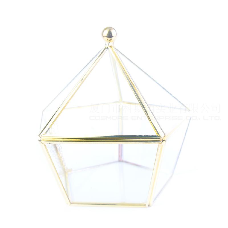 永生花花盒首饰项链收纳盒防尘罩玻璃花房情人节礼物器皿五面开盖