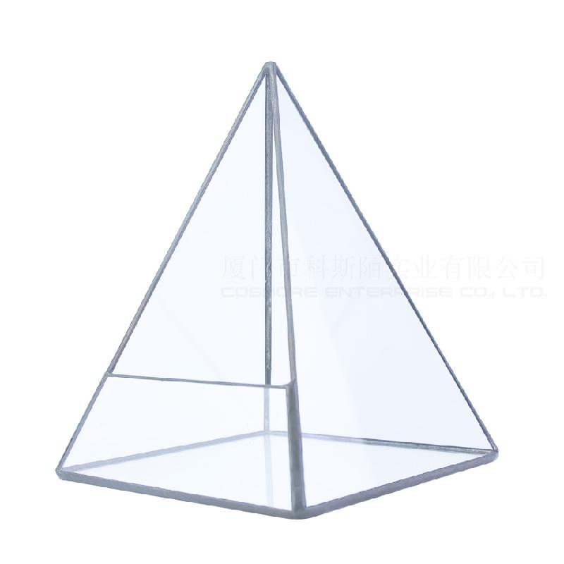 DG-63 Hoa vật cảnh nhỏ, cây cỏ đầy đủ, hộp kính với hình bốn mặt ngôi sao