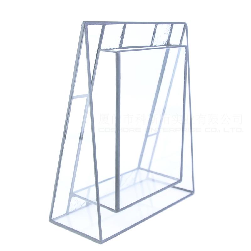 DG-27 Khung hình chữ nhật nhiều thực vật mầm non, thảo mộc, khung cảnh nhỏ bất quy tắc, kính bền đời, hoa nhỏ phân phối sỉ