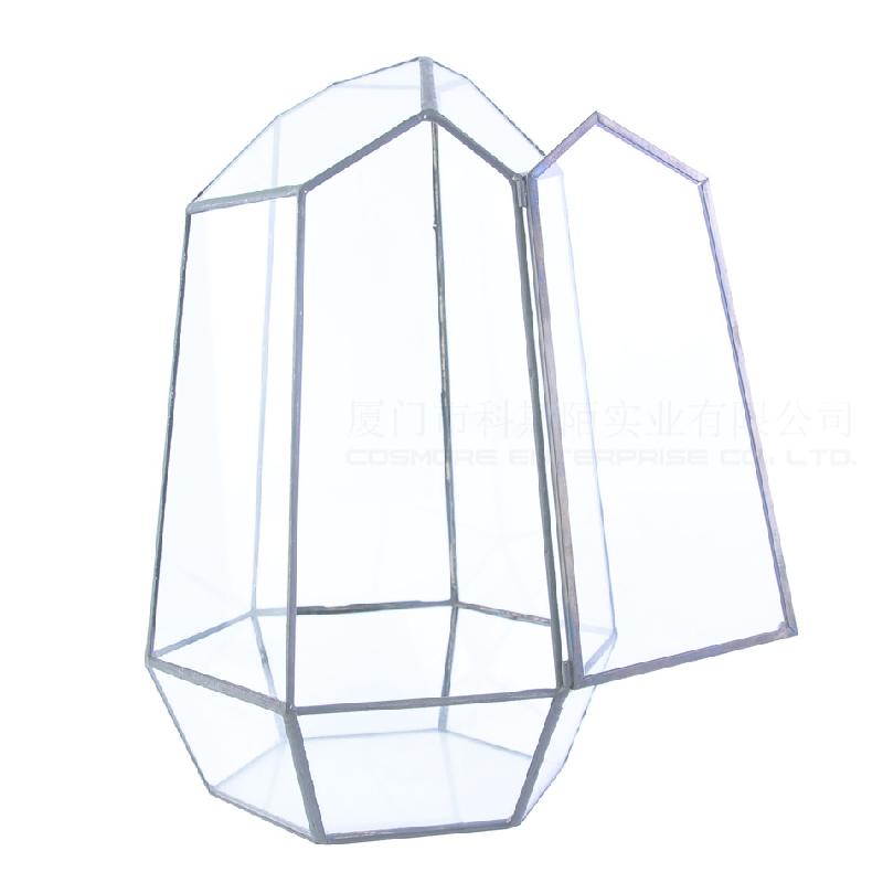 Chậu Đa Giác DG-11 Cắt kính dây lớn, pha lê kính, hoa thời đời, thịt nhỏ, bình hoa sáng tạo, phễu trong suốt