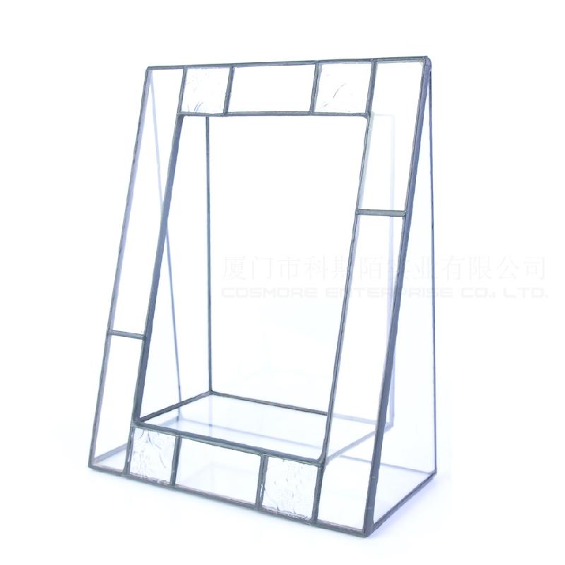 DG-27 Khung hình chữ nhật nhiều thực vật mầm non, thảo mộc, khung cảnh nhỏ bất quy tắc, kính bền đời, hoa nhỏ phân phối sỉ