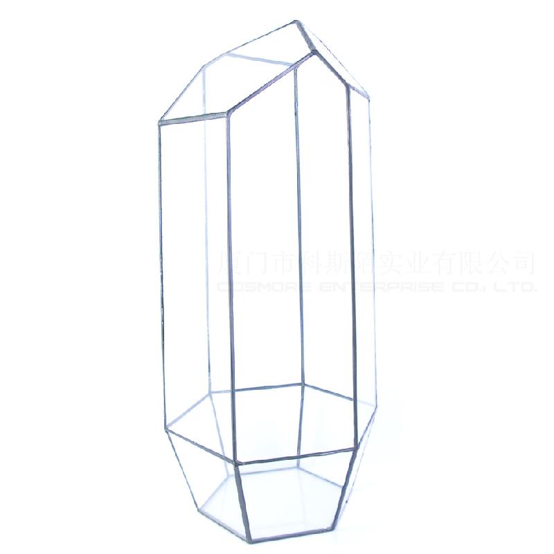 DG-258 Cắt lẻ 6 mặt, gọn gàng, cây thực vật tảo, thảo mộc, cảnh nhỏ độc đáo, kính không định hình, hoa nhỏ bền đời, hộp sỉ